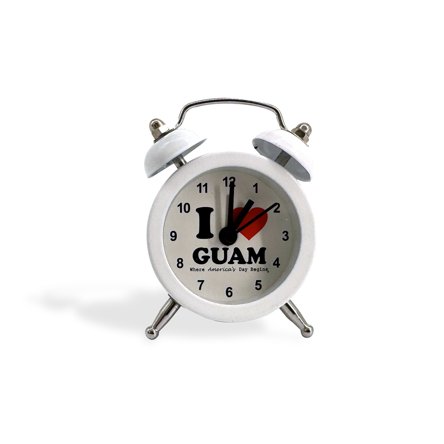 I Love Guam Mini Clock