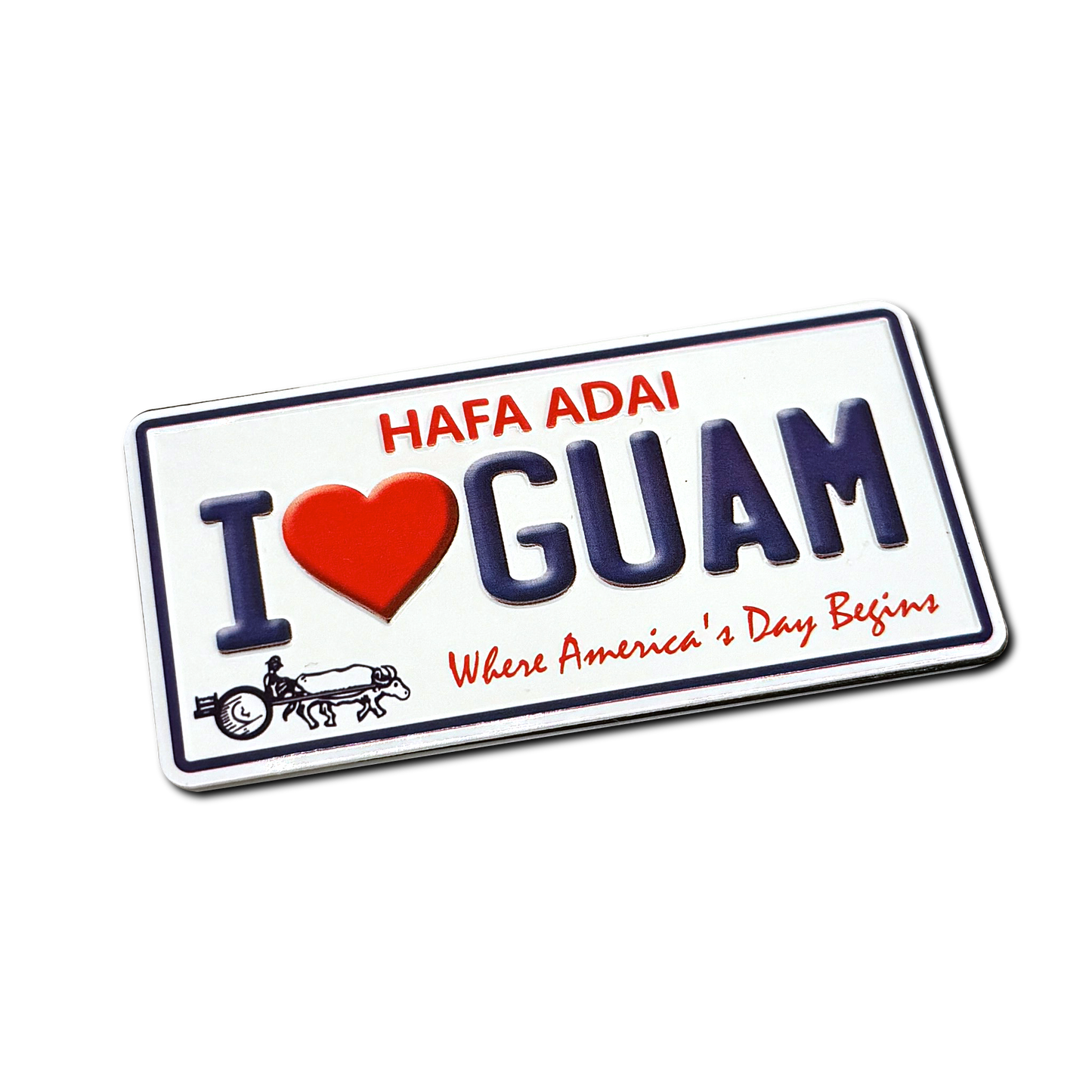 Vintage Hafa Adai License Plate Magnet
