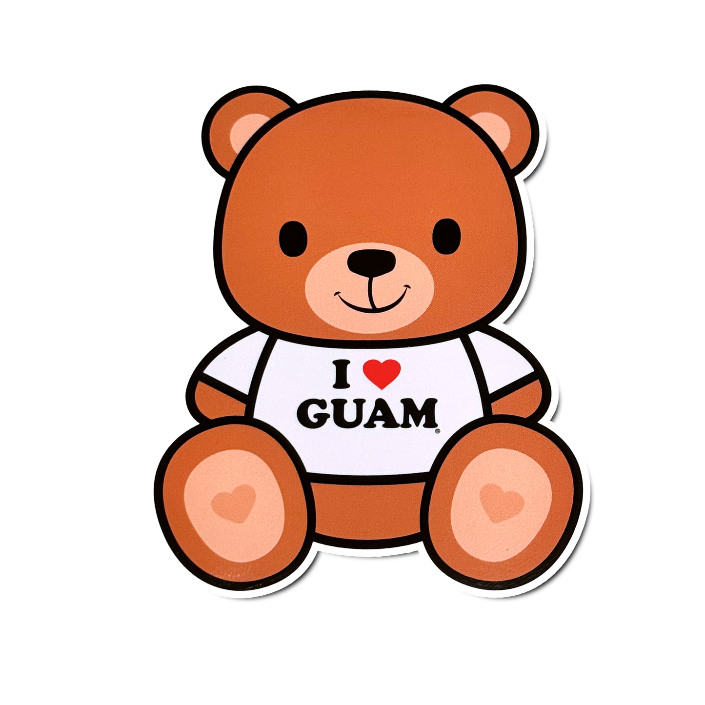 I Love Guam Neni Bear Stickers