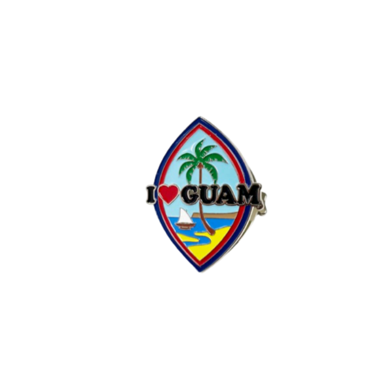 Guam Seal Metal Magnet Clip