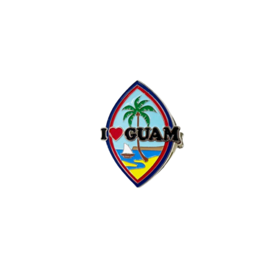 Guam Seal Metal Magnet Clip