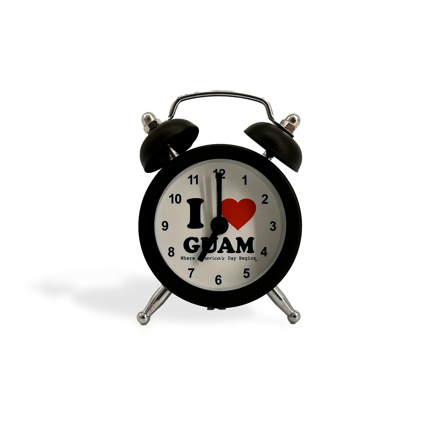 I Love Guam Mini Clock