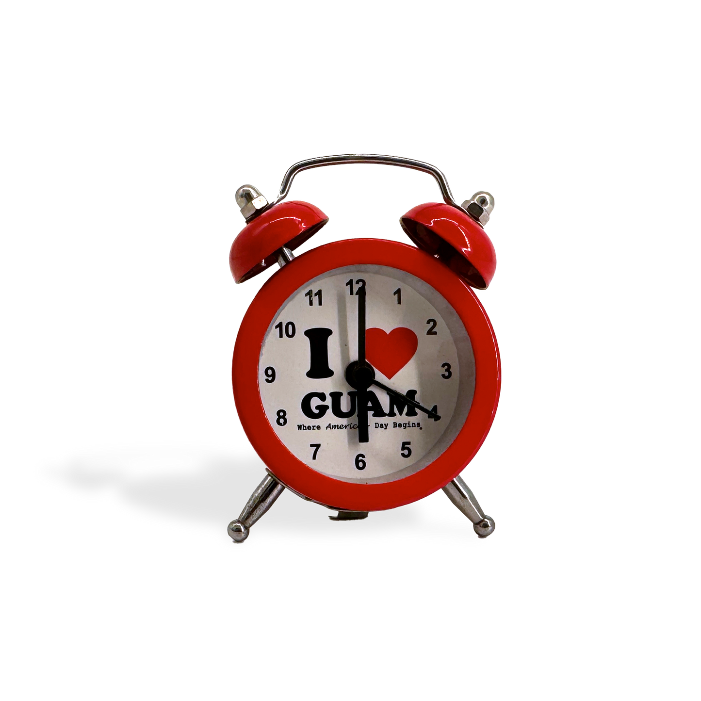 I Love Guam Mini Clock