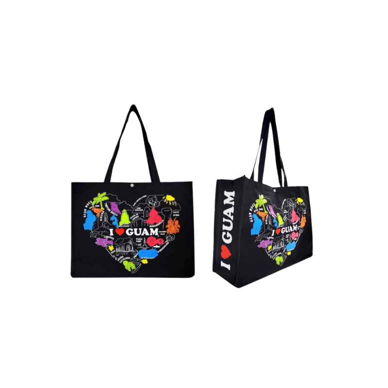 I Love Guam Beach Tote
