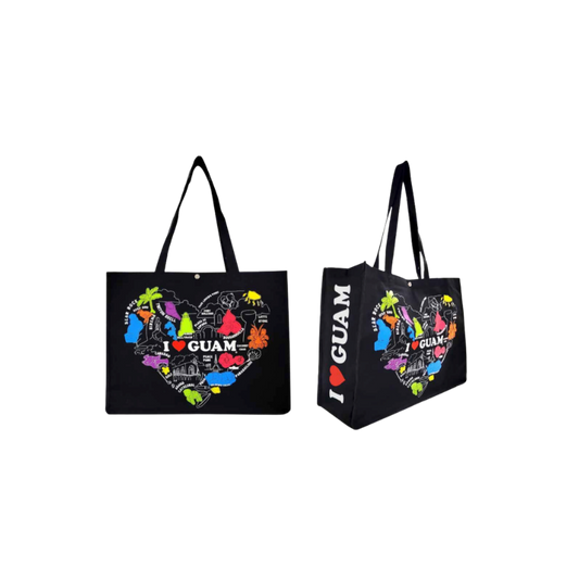 I Love Guam Beach Tote