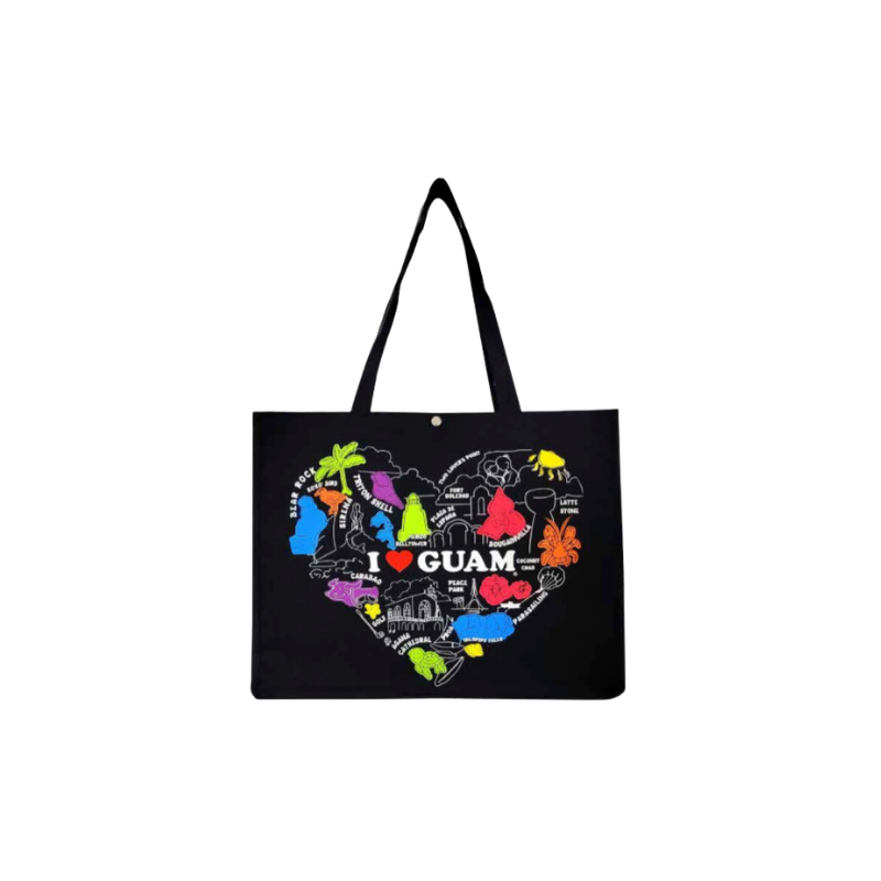 I Love Guam Beach Tote