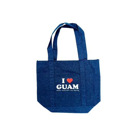 I Love Guam Denim Tote