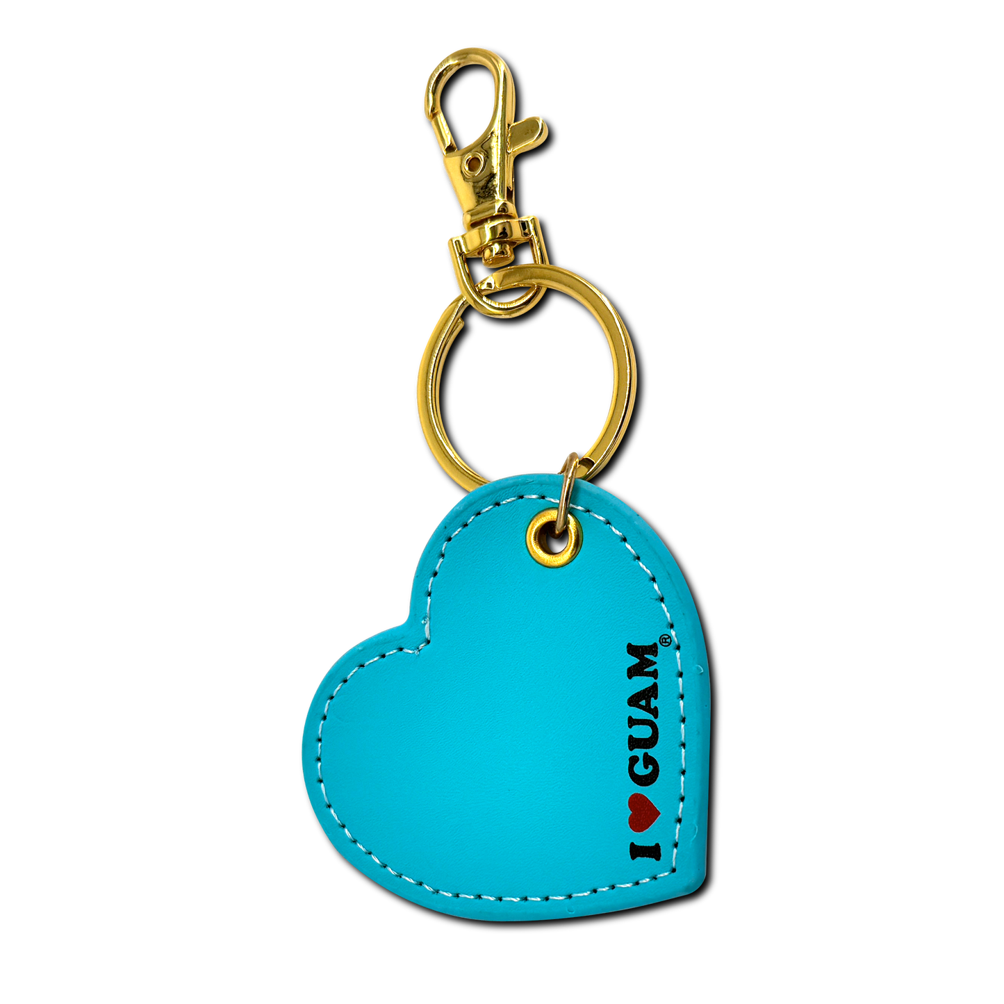 Leather Heart Keychain