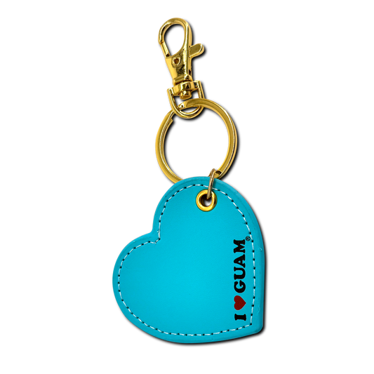 Leather Heart Keychain