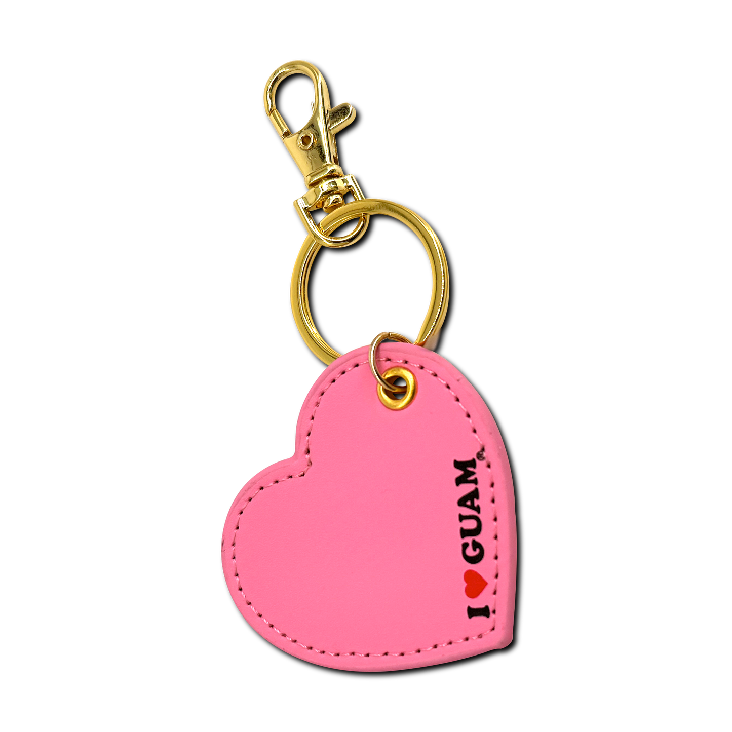 Leather Heart Keychain