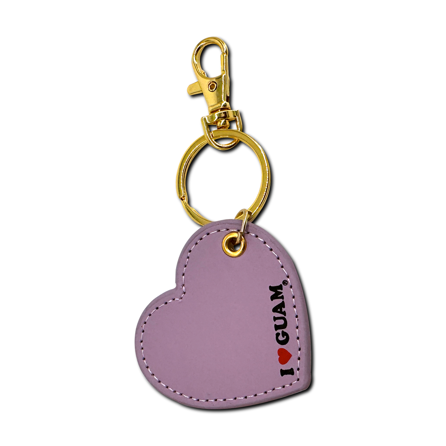 Leather Heart Keychain