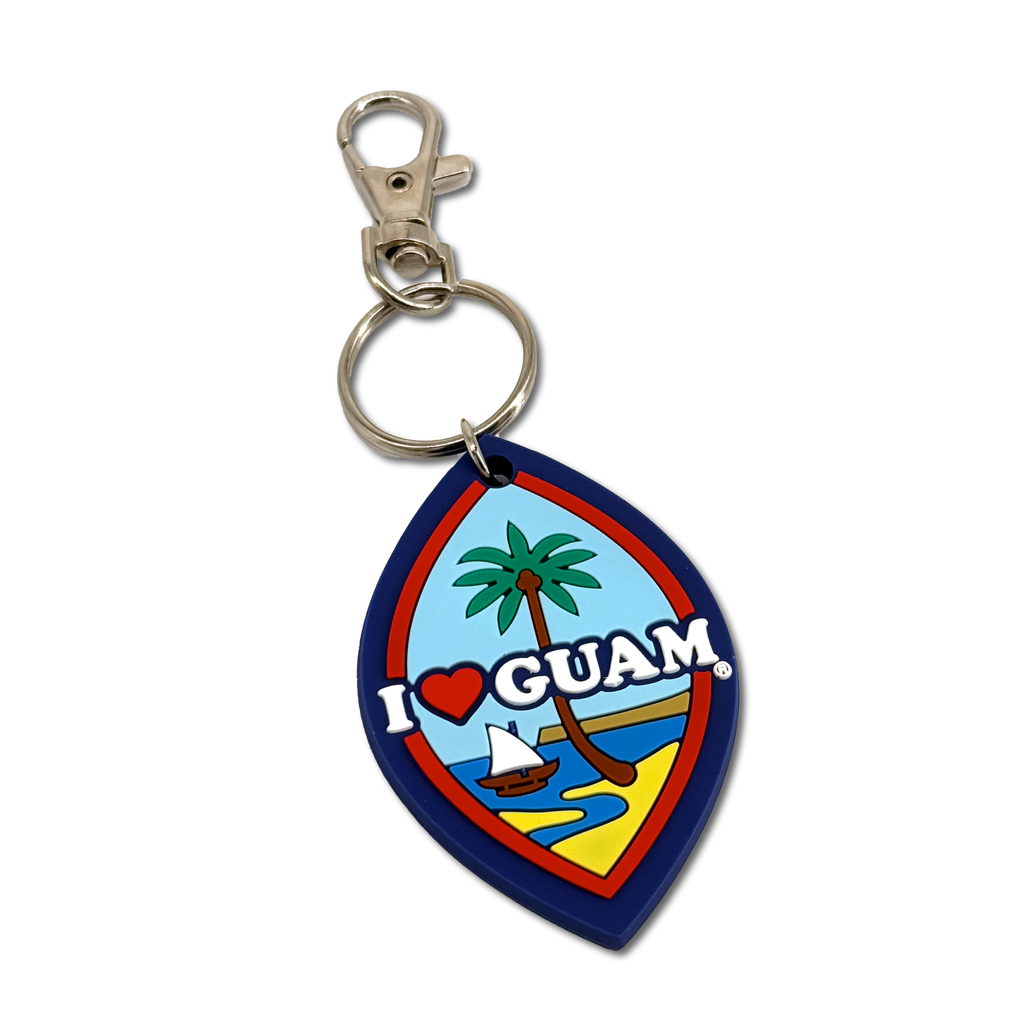 Guam Seal PVC Keychain