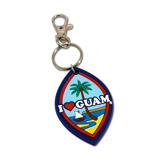 Guam Seal PVC Keychain