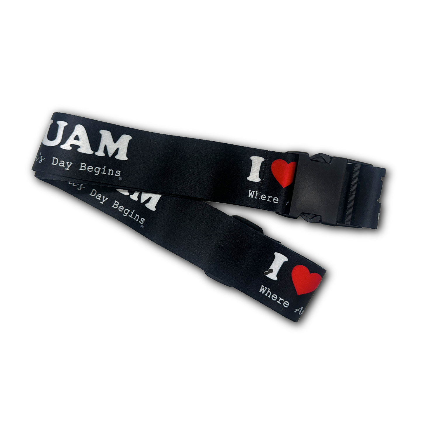I Love Guam Luggage Belt