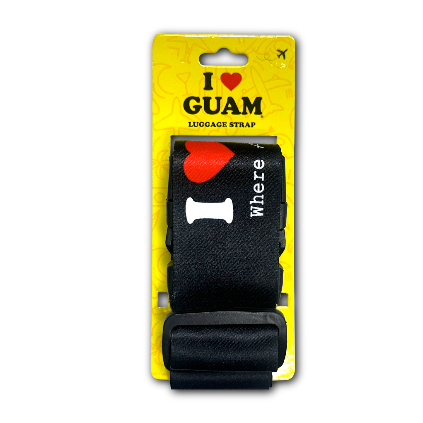 I Love Guam Luggage Belt