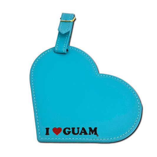 Leather Heart Luggage Tag