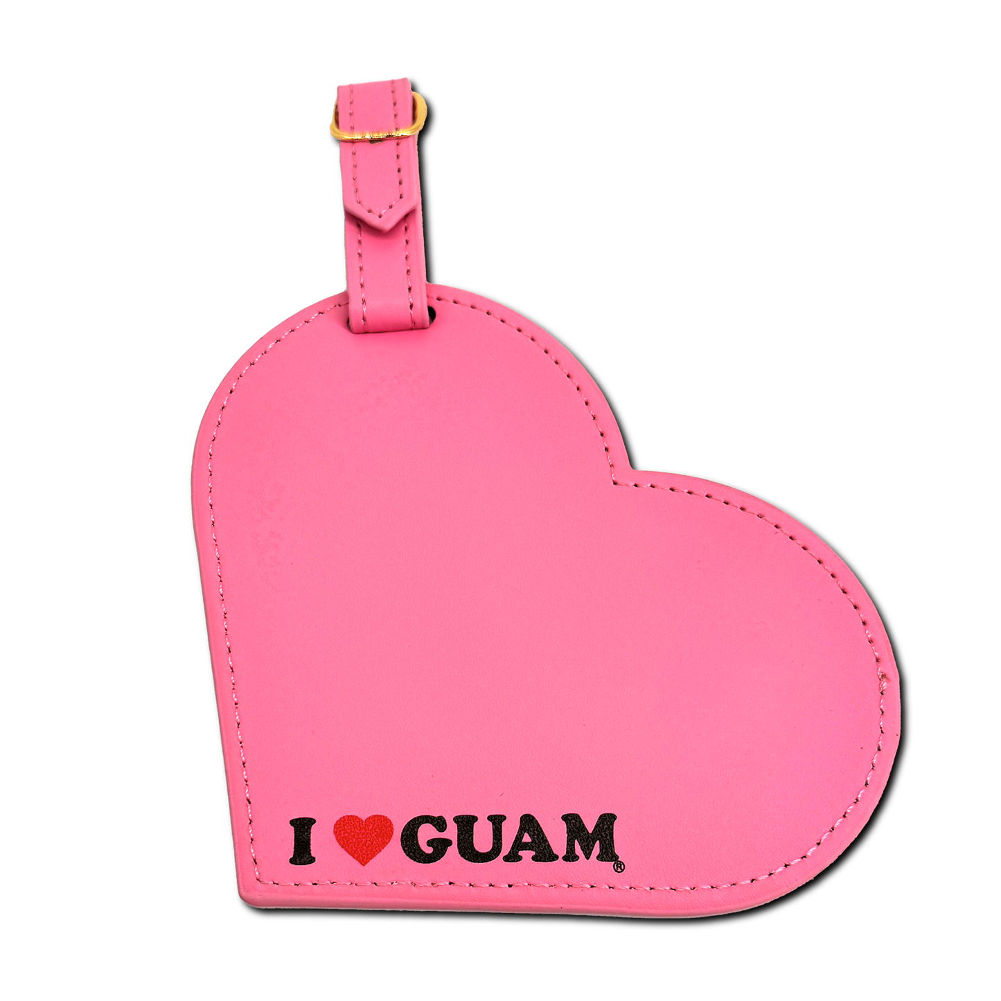 Leather Heart Luggage Tag