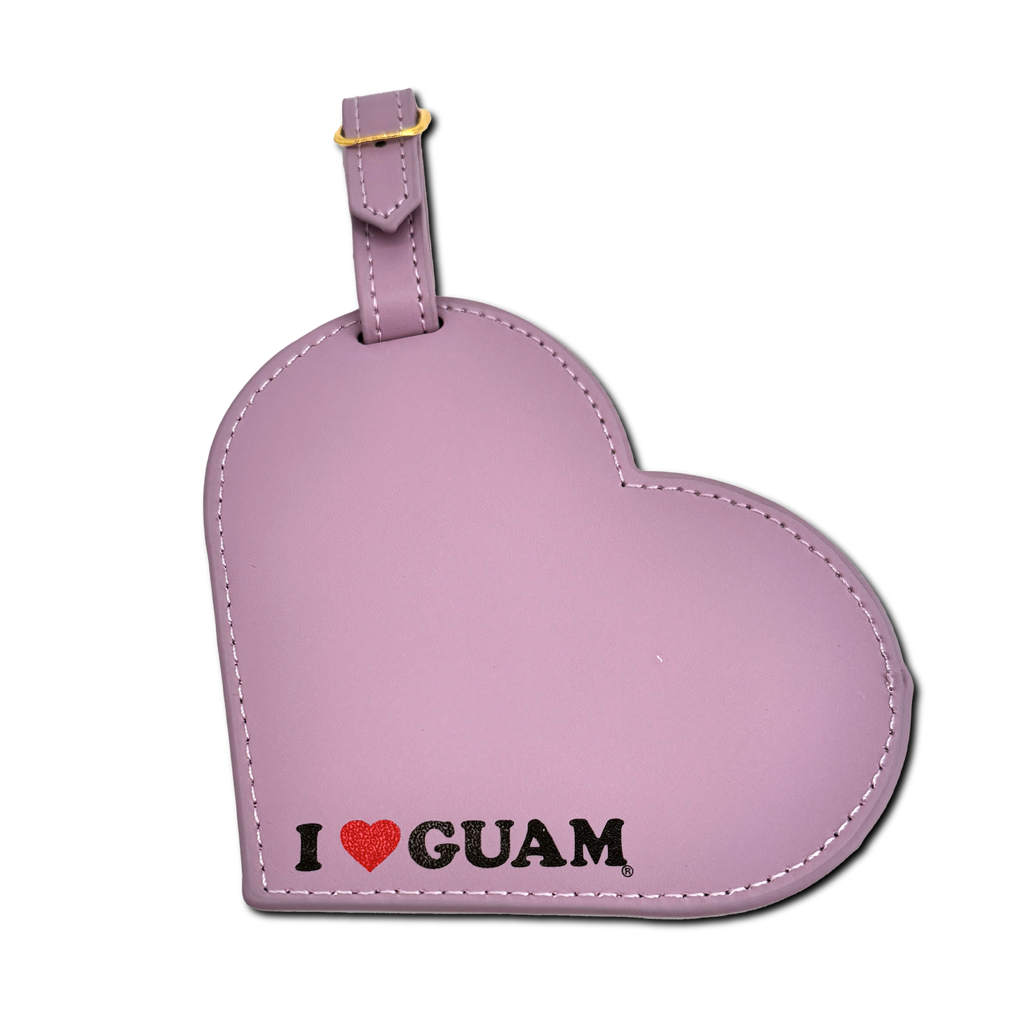 Leather Heart Luggage Tag