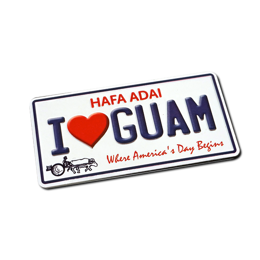 Vintage Hafa Adai License Plate Magnet