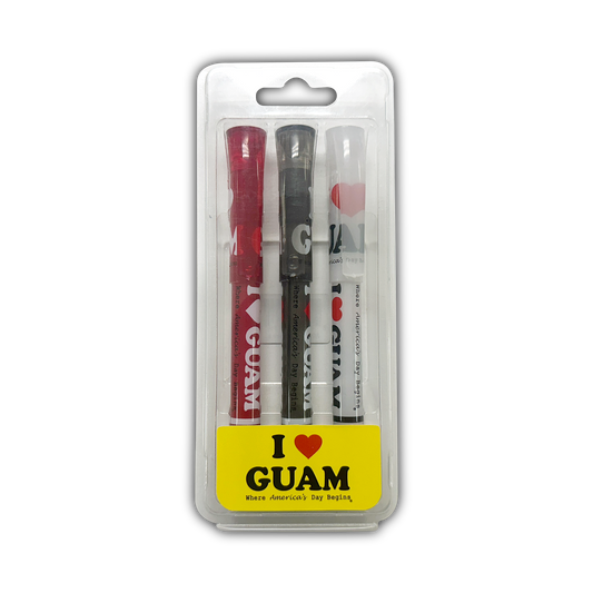 I Love Guam Branded Pens (3 Pack)