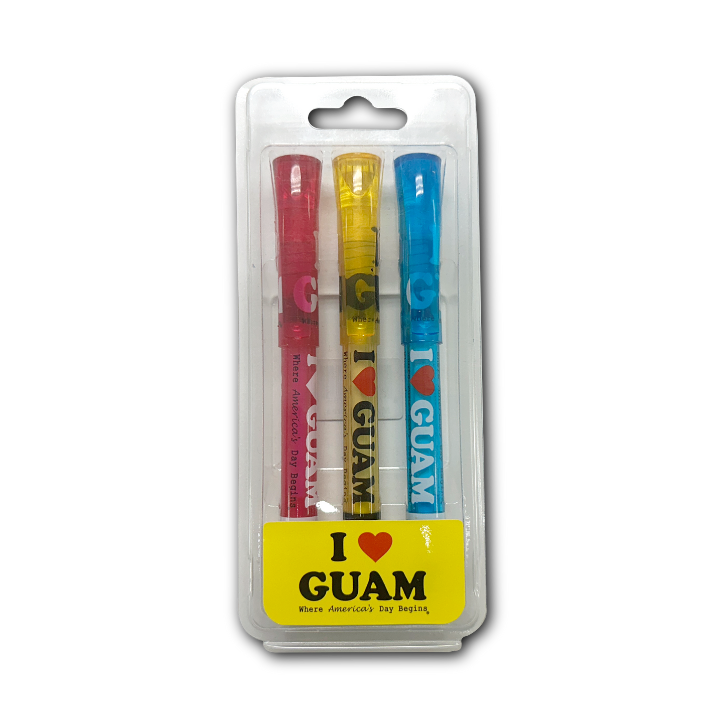 I Love Guam Branded Pens (3 Pack)