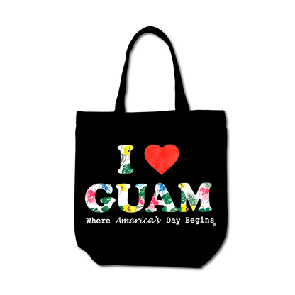 I Love Guam Jute Tote