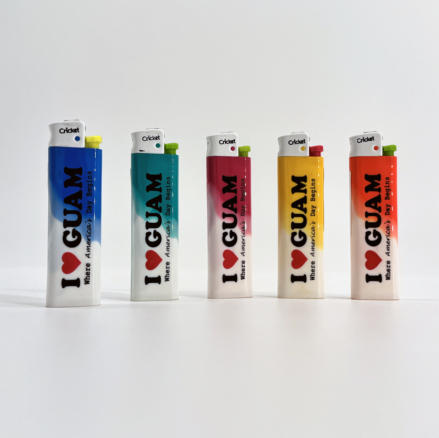 I Love Guam Cricket Lighters