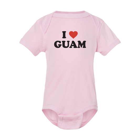 Neni Romper Classic I Love Guam Logo