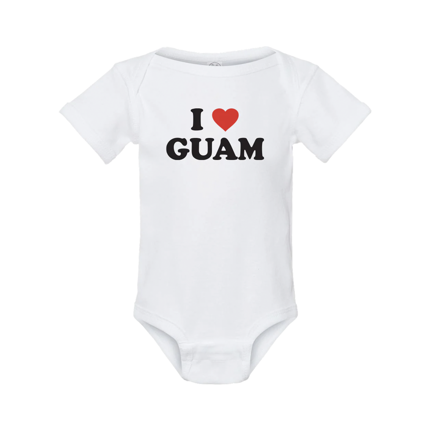 Neni Romper Classic I Love Guam Logo